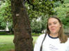 Carrie with Magnolia trees