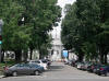 DC Union Station through the trees