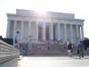 The Lincoln Memorial - sun behind