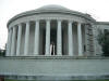 Jefferson memorial in Washington DC - side