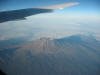 Kilimanjaro Africa out plane window